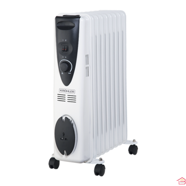 CHAUFFAGE ÉLECTRIQUE RADIATEUR À BAIN D'HUILE 9 ÉLÉMENTS KRÖHLER