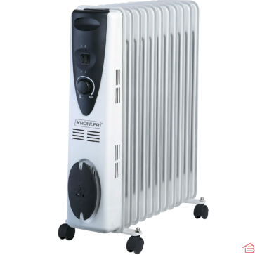 RADIATEUR À BAIN D'HUILE 11 ÉLÉMENTS 2000 W KRÖHLER