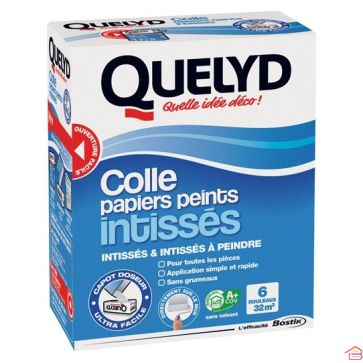COLLE PAPIERS PEINTS INTISSÉS EN POUDRE ÉTUI DE 300 G QUELYD