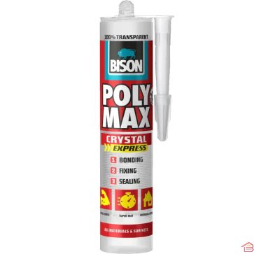 MASTIC COLLE POLYMÈRE MULTI USAGES HAUTE ADHÉRENCE BISON POLY MAX HIGH TACK EXPRESS 300 GR COLLAGE ET ÉTANCHÉITÉ