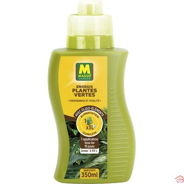 ENGRAIS PLANTES VERTES 350 ML MASSO GARDEN