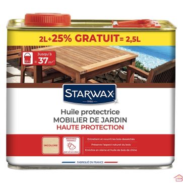 HUILE PROTECTRICE POUR TECK ET BOIS EXOTIQUES 2 L+25 %