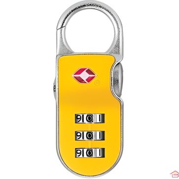 CADENAS DE VOYAGE YALE À COMBINAISON RÉGLABLE 3 CHIFFRES AVEC APPROBATION TSA 26 MM