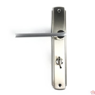 POIGNÉE DE PORTE ELIF WC ACIER CHROME SATINE