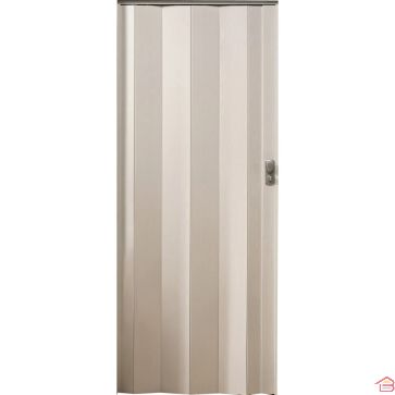 PORTE ACCORDÉON EXTENSIBLE EN PVC BLANC CÉRUSÉ SPACY 205 X 84 CENTIMÈTRES