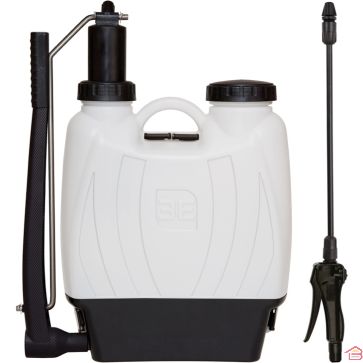 PULVÉRISATEUR À DOS 16 L AVEC LANCE ET SYSTÈME DE POMPAGE AMBIDEXTRE BLANC ET NOIR