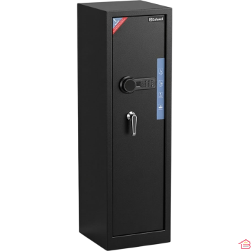 COFFRE-FORT POUR ARMES À FEU 5 FUSILS AVEC COFFRET INTÉRIEUR 145 X 35 X 34 CENTIMÈTRES