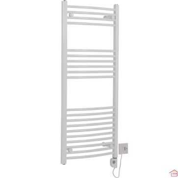 SÈCHE-SERVIETTE ÉLECTRIQUE UNO 1170X500 BLANC EN ACIER AVEC PROTECTION IP44