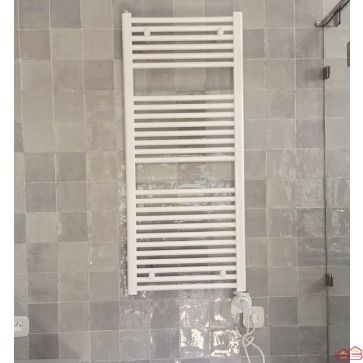 SECHE SERVIETTE UNO 760X500 THERMOSTAT BLANC