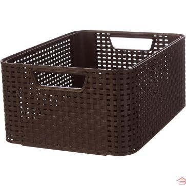 PANIER À LINGE CURVER ROTIN MARRON