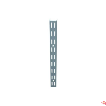 CREMAILLERE  DOUBLE GRIS ALUMUNIUM 1 M