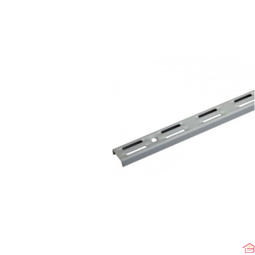 CREMAILLERE  DOUBLE GRIS ALUMUNIUM 2 M