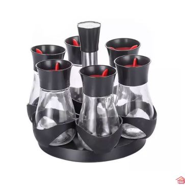 KIT POT A EPICES 7 PIECES INOX