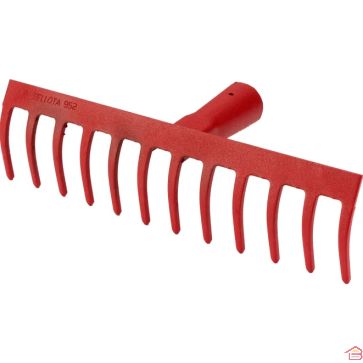 RÂTEAU DE JARDIN EN ACIER 12 DENTS COURBES SANS MANCHE BELLOTA