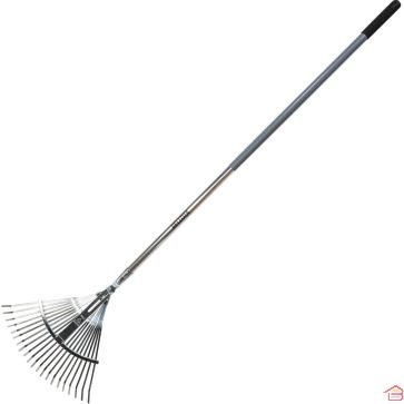 BALAI À GAZON RÉGLABLE EN ACIER AVEC MANCHE EN ALUMINIUM BELLOTA