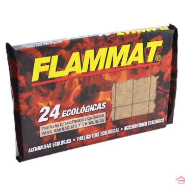 LOT 2 ALLUMES FEU FLAMMAT ECOLOGIQUE 24 CUBES