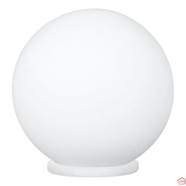 LAMPE DE TABLE RONDO BLANCHE 1x60 W