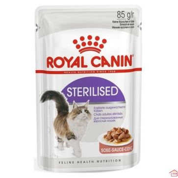 ALIMENT HUMIDE EN SAUCE STERILISED 85 GR ROYAL CANIN