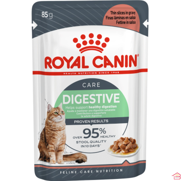 ALIMENT HUMIDE POUR CHAT ADULTE DIGESTION SENSIBLE EN SAUCE 85 GR ROYAL CANIN DIGESTIVE CARE