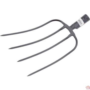 FOURCHE AGRICOLE BELLOTA 4 DENTS EN ACIER SPÉCIAL AVEC MANCHE EN BOIS DE FRÊNE