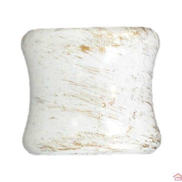 EMBOUT BOUCHON D20MM X2 - BLANC/OR