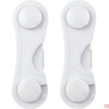 LOT DE 2 BLOQUE VITRINES BÉBÉ EN PLASTIQUE AVEC ADHÉSIF DE SÉCURITÉ