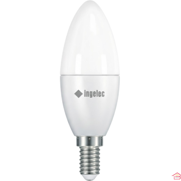 LAMPE LED FLAMME 6 W COULEUR JAUNE CULOT E14 3000 K POUR INTÉRIEUR