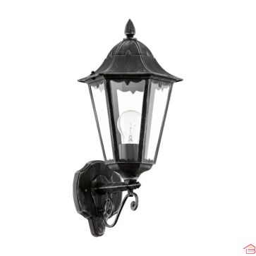 APPLIQUE  E27 60W IP44 ALUMINIUM 20 X 47 X 28 CM NOIR NAVEDO