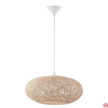 SUSPENSION E27 60W BEIGE CAMPILO