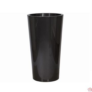  POT TUIT NOIR AVEC BAC INTÉGRÉ 40 CM
