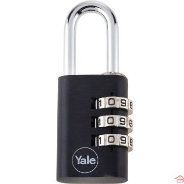 CADENAS À COMBINAISON NOIR EN ALUMINIUM 28 MM AVEC CODE VARIABLE YALE