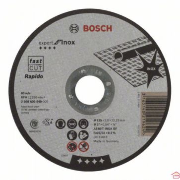 DISQUE À TRONÇONNER  PLAT EXPERT FOR INOX RAPIDO - BOSCH