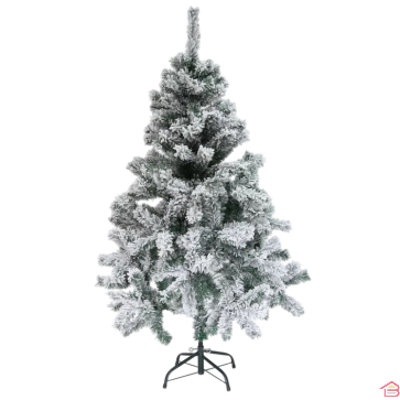 SAPIN DE LUXE FLOQUÉ 150 CM AVEC 276 TÊTES