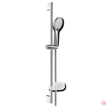 ENSEMBLE BARRE GLISSANTE 70 CM À 3 JETS ANTICALCAIRE