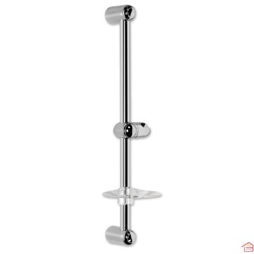 BARRE DE DOUCHE COULISSANTE CHROMÉE BLISTER 60 CM