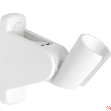 SUPPORT MURAL DOUCHETTE ORIENTABLE RÉGLABLE EN THERMOPLAST BLANC