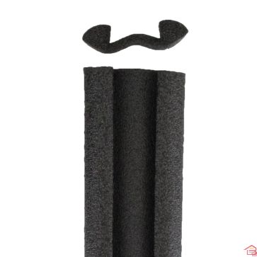 DESSOUS DE PORTE DOUBLE BOURRELET 93 CM NOIR