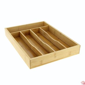 RANGE-COUVERTS EN BAMBOU 34X25X4.2CM