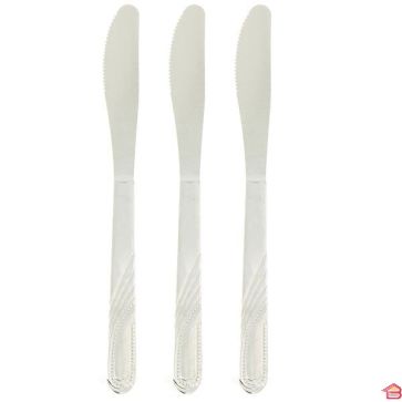 COUTEAUX EN ACIER INOXYDABLE X 3