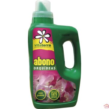 ENGRAIS LIQUIDE POUR ORCHIDÉES VITATERRA 1 L FORMULE NPK 3 4 5 AVEC GUANO SANS CHLORE