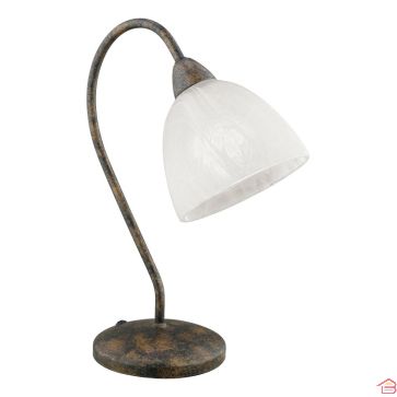 LAMPE DE TABLE DIONIS EN ACIER AU FINI ROUILLÉ