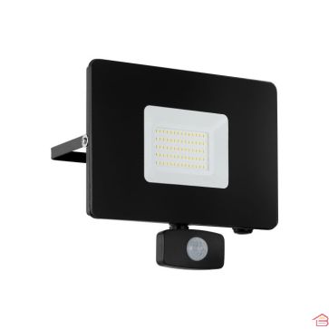 APPLIQUE FAEDO 3 ALUMINIUM NOIR L205 H 200 MM A50 LED 50 W