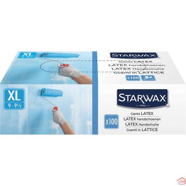 GANTS EN LATEX NATUREL TAILLE XL BOÎTE DE 100 UNITÉS