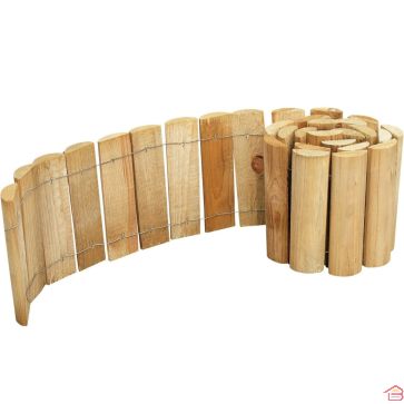BORDURE DE JARDIN EN BOIS COURBÉE TRAITÉE AUTOCLAVE SILOUX 180 CM