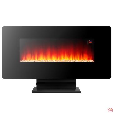 CHEMINÉE ÉLECTRIQUE CÉRAMIQUE NOIR WAVE ARGO