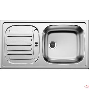 ÉVIER DE CUISINE EN ACIER INOXYDABLE BLANCO FLEX MINI AVEC UN BAC ET ÉGOUTTOIR GAUCHE 780X435 MM