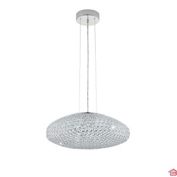 SUSPENSION CLEMENTE CHROME Ø540 MM E27 3 X 60 W