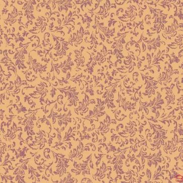 PAPIER PEINT FLORAL SARATT PRUNE ET OR MÉTALLISÉ HOLDEN DECOR