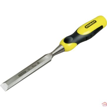 CISEAU À BOIS 15 MILLIMÈTRES STANLEY BIMATIÈRE AVEC MANCHE ERGONOMIQUE ET EMBOUT DE FRAPPE EN ACIER