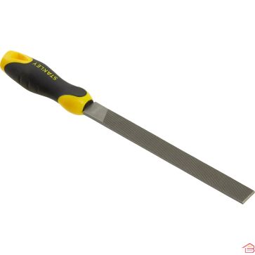 LIME PLATE BÂTARDE EN ACIER CARBONE 150 MM AVEC POIGNÉE ERGONOMIQUE STANLEY